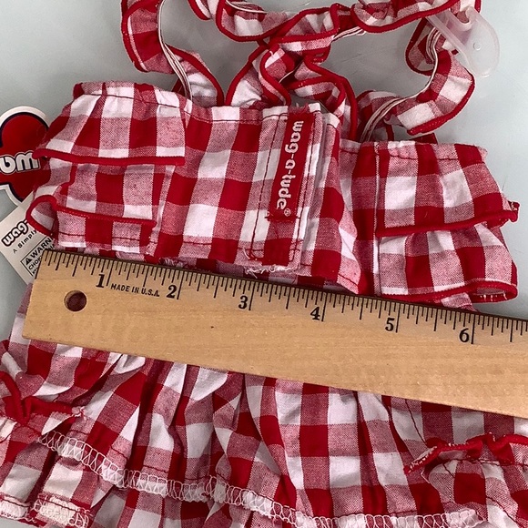 Wag a tude Ruffles and checkers Dress size XXS NWT - Picture 7 of 13